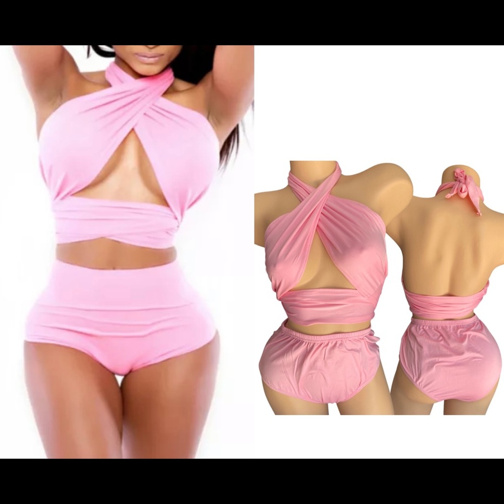 Cute high waisted two piece